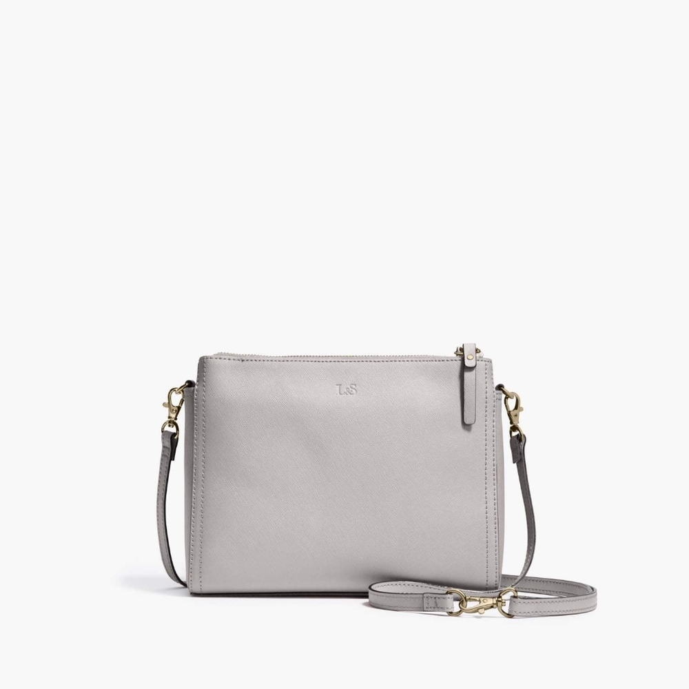 Lo & Sons Pearl Grey Crossbody Bag